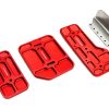 V8 Supercar Billet Pedal Pads - Red Back